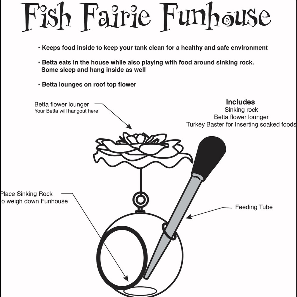 Fish tank Mess free feeding globe